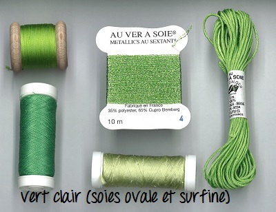 Pack découverte Au Ver à Soie Vert Clair ovale et surfine