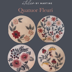 03- Livret Quatuor Fleuri, collection "BOTANIC ROSAE" par Martine Biessy