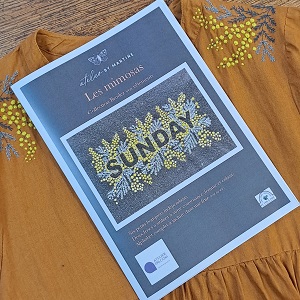 LES MIMOSAS, collection "brodez vos vêtements" par Martine Biessy