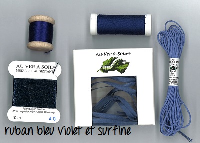 Pack découverte Au Ver à Soie Ruban Bleu Violet