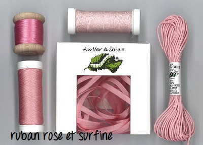 Pack découverte Au Ver à Soie Ruban Rose