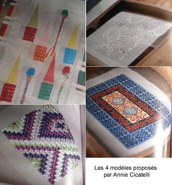 Broderie sur Gaze de Soie