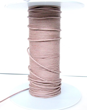 Tresse de soie taupe