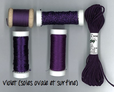 Pack découverte Au Ver à Soie Violet ovale et surfine