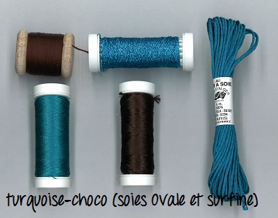 Pack découverte Au Ver à Soie Turquoise Chocolat ovale et surfine